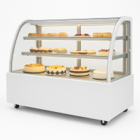 Вітрина кондитерська холодильна Hurakan HKN-LPD150 White (0.9 м, кругла)